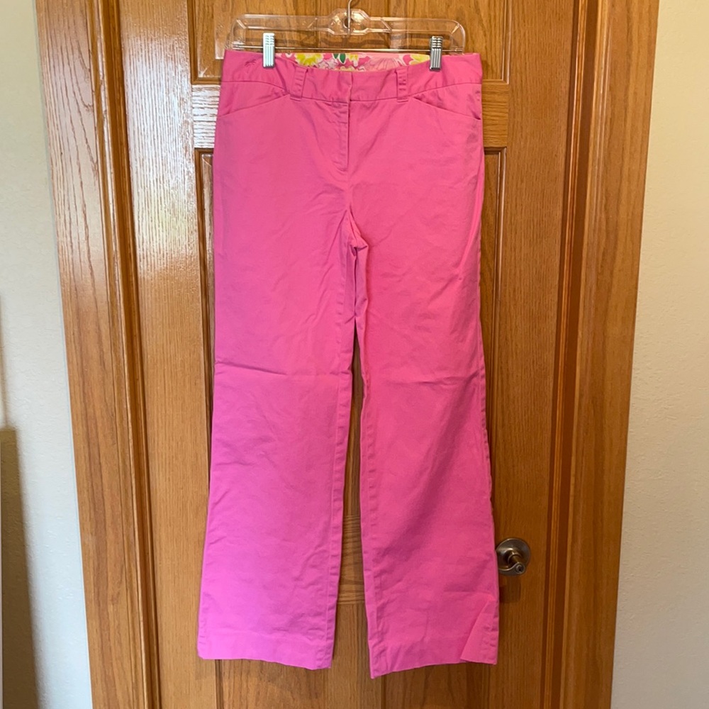 Lilly Pulitzer Pink Chinos Size 8